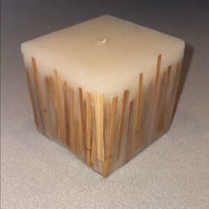 Elegant Cream and Brown Candle
